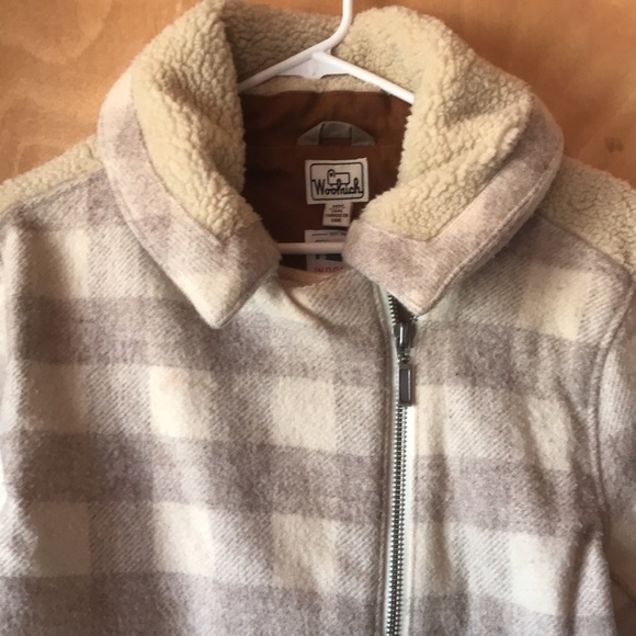 Woolrich wool and Sherpa Moto style jacket size m - Picture 3 of 7